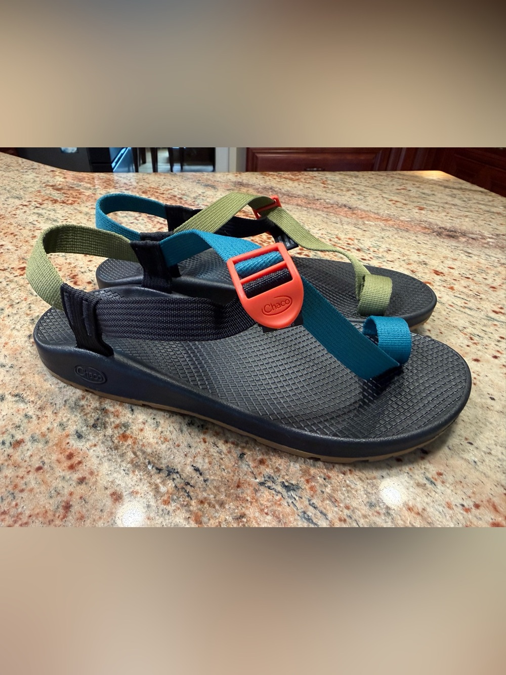 Chaco Bodhi Multicolor Toe Loop Strappy Sports Hiking Sandals Women’s Size 11 - Picture 2 of 14